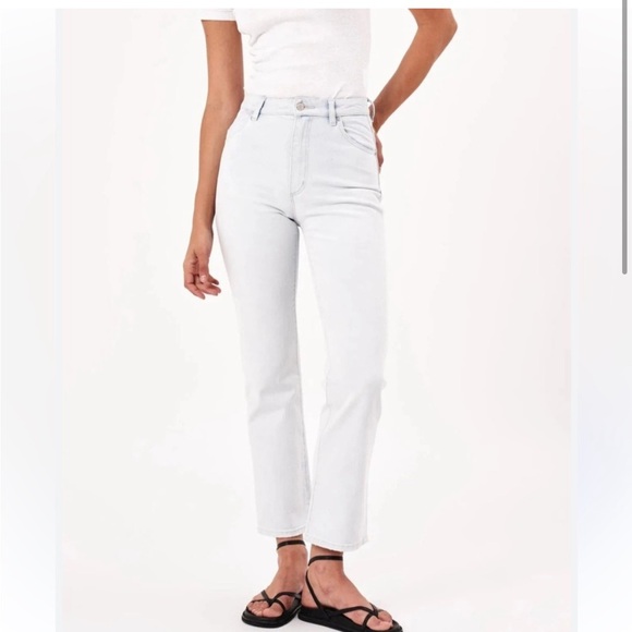 Edwin Hana High Rise Straight Jeans - Orbital New With Tags - Picture 1 of 3